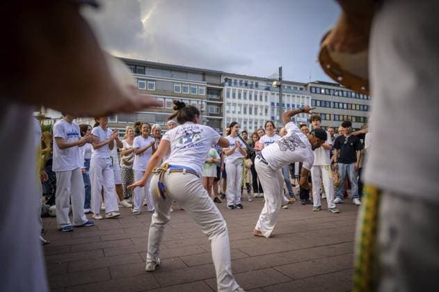 Bochum 16 Music Summer FOR EDITORIAL PURPOSES ONLY EDITORIAL USE ONLY p Biriba Brasil Capoeira at the 16 Music Summer on Friday, September 6, 2024, in Bochum Germany NRW Bochum Copyright UwexErnst Copyright: UwexErnst doc7x2h63pe6fknkgdpoy7 ,EDITORIAL USE ONLY Copyright: UwexErnst