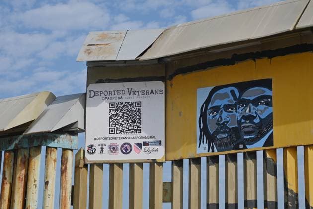 September 6, 2024, Tijuana, Baja California, Mexico: A new interactive mural of deported veterans at the Playas de Tijuana beach border wall, The Deported Veterans Diaspora on the Tijuana, Mexico side of the US-Mexico Border on Friday, September 06, 2024. The work, created by Lizbeth De La Cruz Santana, an assistant professor in the department of Black and Latino Studies at Baruch College in New York City, commemorates 16 war veterans who, after having served in the United States Army, were expelled from the country. The mural depicts the stories of veterans from different countries, such as Mexico, Guatemala, Haiti, the Dominican Republic and Jamaica, among others, who, after having fought on behalf of the United States, faced deportat - ZUMAm180 20240906_zip_m180_001 Copyright: xCarlosxA.xMorenox