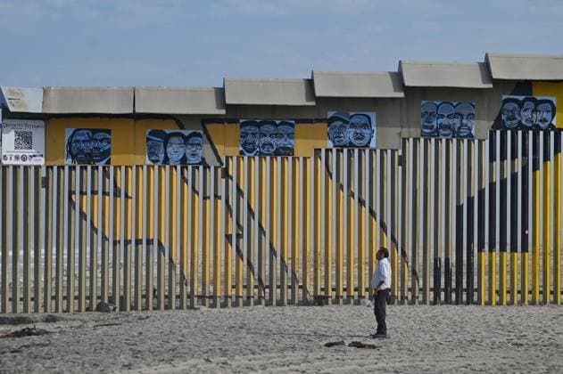 September 6, 2024, Tijuana, Baja California, Mexico: A new interactive mural of deported veterans at the Playas de Tijuana beach border wall, The Deported Veterans Diaspora on the Tijuana, Mexico side of the US-Mexico Border on Friday, September 06, 2024. This mural is part of a larger project by Lizbeth De La Cruz Santana, an assistant professor in the department of Black and Latino Studies at Baruch College in New York City, in collaboration with Humanizing Deportation, to document and make visible the stories of deported people. The mural installation in Tijuana is the third in a series that seeks to show the faces and experiences of deportees. Two additional murals are scheduled to open in New York and California in 2025. To offer g - ZUMAm180 20240906_zip_m180_010 Copyright: xCarlosxA.xMorenox