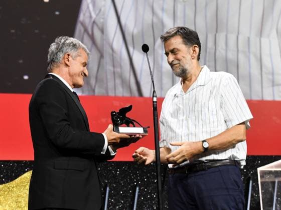 Venice, 81st Venice Film Festival 2024 - Eleventh Evening: Closing Ceremony. The Awards. In the photo De Maria and Nanni Moretti  Copyright: xAlbertoxTerenghix xipa-agency.nex xPoolxPhotoxEventsx04x IPA_Agency_IPA49436070