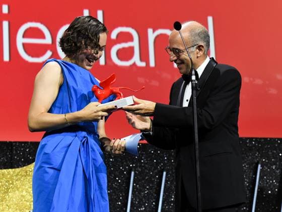 Venice, 81st Venice Film Festival 2024 - Eleventh Evening: Closing Ceremony. The Awards. In the photo Sarah Friedland and Giuseppe Tornatore  Copyright: xAlbertoxTerenghix xipa-agency.nex xPoolxPhotoxEventsx04x IPA_Agency_IPA49436097