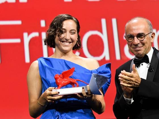 Venice, 81st Venice Film Festival 2024 - Eleventh Evening: Closing Ceremony. The Awards. In the photo Sarah Friedland and Giuseppe Tornatore  Copyright: xAlbertoxTerenghix xipa-agency.nex xPoolxPhotoxEventsx04x IPA_Agency_IPA49436101