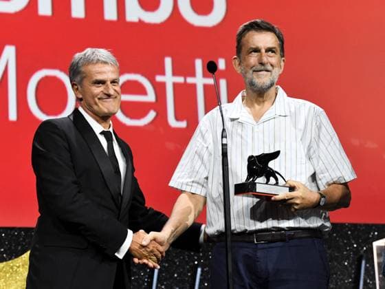 Venice, 81st Venice Film Festival 2024 - Eleventh Night: Closing Ceremony. The Red Carpet Venice, 81st Venice Film Festival 2024 - Eleventh Evening: Closing Ceremony. The Awards. In the photo De Maria and Nanni Moretti Venice  Copyright: xIPA ABACAx