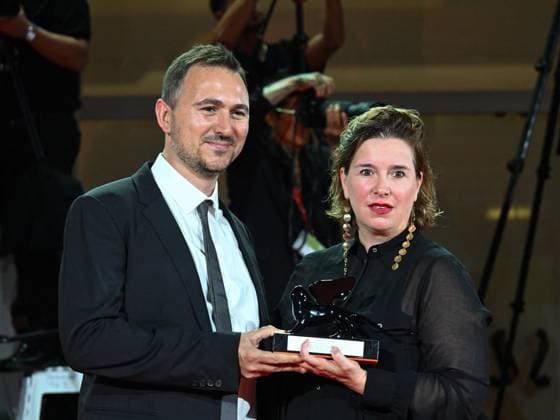 Venice, 81st Venice Film Festival 2024 - Eleventh Evening: Closing Ceremony. Winners Photocall. Venice, 81st Venice Film Festival 2024 - Eleventh Evening: Closing Ceremony. Winners Photocall. In the photo Marco Valerio Fusco, Dorothe Beinemeier Venice  Copyright: xIPA ABACAx