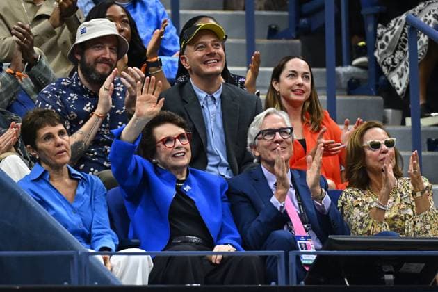 US Open - Celebs Watch Women s Final Billie Jean King attends the women s final at the 2024 US Open at Billie Jean National Tennis Center in New York City, NY, USA, on September 7, 2024. Photo by Corinne Dubreuil ABACAPRESS.COM New York City NY United States  Copyright: xDubreuilxCorinne ABACAx