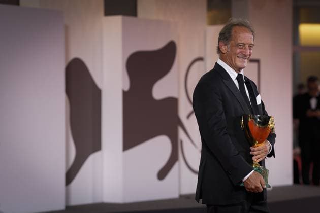 IPP Photo Daniele Cifala™ Venice 07 09 2024 2024 Winners Photocall The 81st Venice International Film Festival in the photo Vincent Lindon Italy Photo Press World Copyright