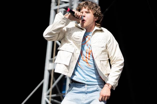 The singer Zartmann during his performance at the Superbloom music festival in Munich on 08 09 2024 Munich Olympiapark Bavaria Germany