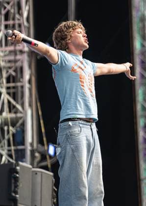 The singer Zartmann during his performance at the Superbloom music festival in Munich on 08 09 2024 Munich Olympiapark Bavaria Germany