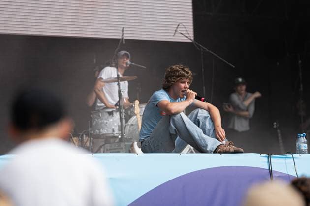 The singer Zartmann during his performance at the Superbloom music festival in Munich on 08 09 2024 Munich Olympiapark Bavaria Germany