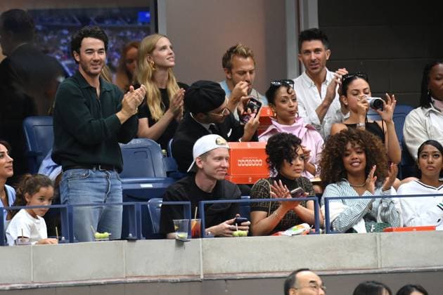 Celebrities at the Cadillac suite at the US Open Featuring: Kevin Jonas, Kristy Scott, HER (Gabriella Wilson), Alex Wilson Where: Queens, New York, United States When: 07 Sep 2024 Credit: Jesse Bauer startraksphoto.com EDITORIAL USE ONLY. NOT FOR USE BY NEWSPAPERS BASED IN THE UK. Copyright: xJESSExBAUERx instar54103849