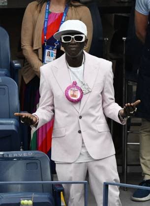FLUSHING NY- SEPTEMBER 07: **NO NY NEWSPAPERS** Flavor Flav is seen during the 2024 US Open women™s singles final Jessica Pegula Vs Aryna Sabalenka on Arthur Ashe Stadium at the USTA Billie Jean King National Tennis Center on September 7, 2024 in Flushing Queens. Copyright: xmpi04x