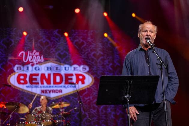 Bill Murray performs with Blood Brothers Mike Zito and Albert Castiglia at the 2024 Big Blues Bender Music Festival at Westgate Las Vegas Resort & Casino Featuring: Bill Murray Where: Las Vegas, Nevada, United States When: 07 Sep 2024 Credit: MediaPunch INSTARimages EDITORIAL USE ONLY. NOT FOR USE BY NEWSPAPERS BASED IN THE UK. Copyright: xErikxKabikxPhotography xMediaPunchx instar54104465