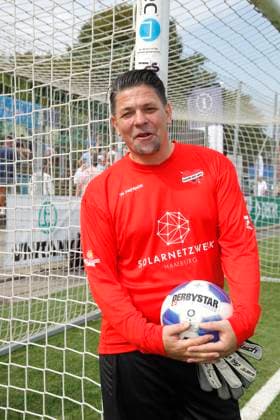 Tim Maelzer at the charity football match Kicken mit Herz in aid of the childrens cardiac ward at the Eppendorf University Hospital on 8 September 2024 in Hamburg Kicken mit Herz 2024 charity event in Hamburg