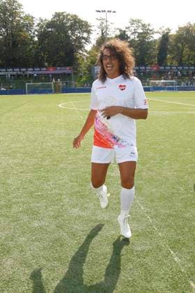 Jorge Gonzalez at the Kicken mit Herz charity football match for the benefit of the childrens heart ward at Eppendorf University Hospital on 8 September 2024 in Hamburg Kicken mit Herz 2024 charity event in Hamburg