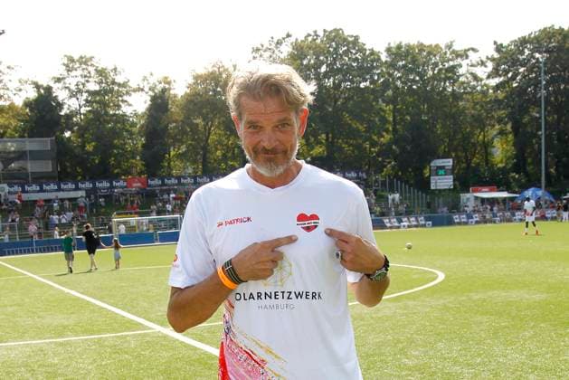 Goetz Otto at the charity football match Kicken mit Herz for the benefit of the childrens heart ward of the Eppendorf University Hospital on 8 September 2024 in Hamburg Kicken mit Herz 2024 charity event in Hamburg