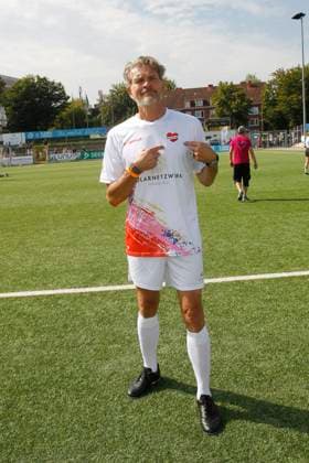 Goetz Otto at the charity football match Kicken mit Herz for the benefit of the childrens heart ward of the Eppendorf University Hospital on 8 September 2024 in Hamburg Kicken mit Herz 2024 charity event in Hamburg