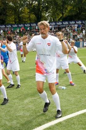 Goetz Otto at the charity football match Kicken mit Herz for the benefit of the childrens heart ward of the Eppendorf University Hospital on 8 September 2024 in Hamburg Kicken mit Herz 2024 charity event in Hamburg