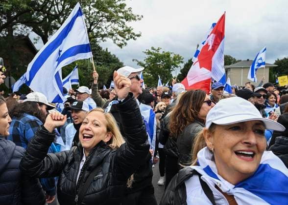 September 8, 2024, Montreal, Pq, Canada: People take part in a March for Jerusalem in Montreal, Sunday, September 8, 2024. Montreal Canada - ZUMAc35_ 20240908_zaf_c35_025 Copyright: xGrahamxHughesx