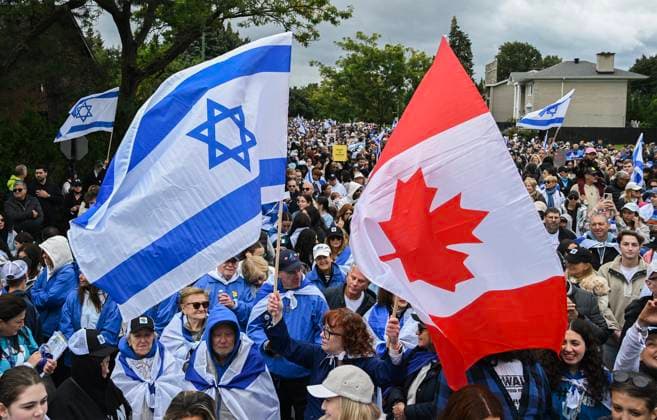 September 8, 2024, Montreal, Pq, Canada: People take part in a March for Jerusalem in Montreal, Sunday, September 8, 2024. Montreal Canada - ZUMAc35_ 20240908_zaf_c35_026 Copyright: xGrahamxHughesx