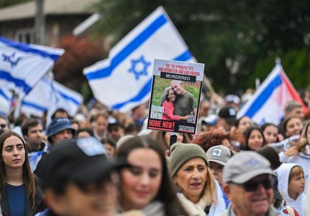 September 8, 2024, Montreal, Pq, Canada: People take part in a March for Jerusalem in Montreal, Sunday, September 8, 2024. Montreal Canada - ZUMAc35_ 20240908_zaf_c35_028 Copyright: xGrahamxHughesx