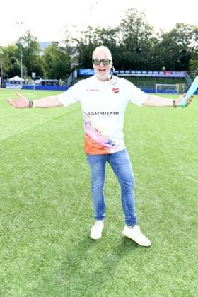 Marek Erhardt at the 16 charity football match Kicken mit Herz for the benefit of the childrens heart ward of the UKE Eppendorf in Hamburg on 08 09 2024
