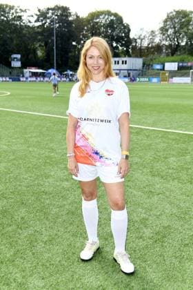 Esther Roling at the 16 charity football match Kicken mit Herz in aid of the childrens heart ward at UKE Eppendorf in Hamburg on 08 09 2024