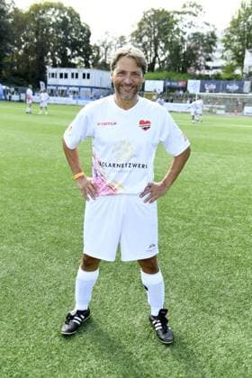 Patrick Bach at the 16 charity football match Kicken mit Herz in aid of the childrens heart ward at UKE Eppendorf in Hamburg on 08 09 2024