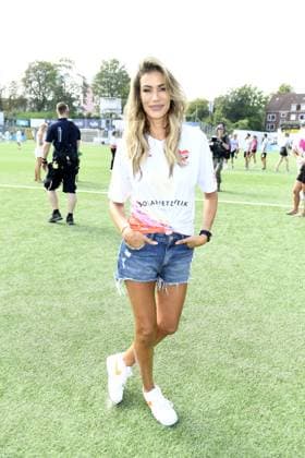Yasmina Filali at the 16 charity football match Kicken mit Herz for the benefit of the childrens heart ward of the UKE Eppendorf in Hamburg on 08 09 2024
