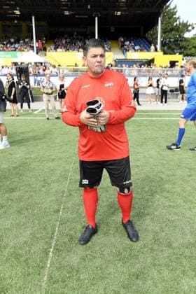Tim Mälzer at the 16 charity football match Kicken mit Herz in aid of the childrens heart ward at UKE Eppendorf in Hamburg on 08 09 2024