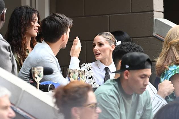 Celebrities at the Moet & Chandon Clubhouse suite at the US Open Featuring: Olivia Palermo Where: Queens, New York, United States When: 08 Sep 2024 Credit: Joey Andrew startraksphoto.com EDITORIAL USE ONLY. NOT FOR USE BY NEWSPAPERS BASED IN THE UK. Copyright: xJOEYxANDREWx instar54104613