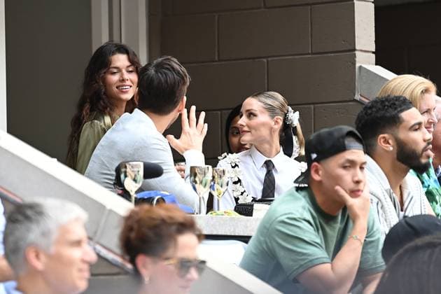 Celebrities at the Moet & Chandon Clubhouse suite at the US Open Featuring: Olivia Palermo Where: Queens, New York, United States When: 08 Sep 2024 Credit: Joey Andrew startraksphoto.com EDITORIAL USE ONLY. NOT FOR USE BY NEWSPAPERS BASED IN THE UK. Copyright: xJOEYxANDREWx instar54104614