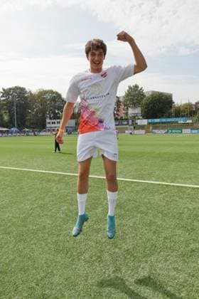 KICKEN MIT HERZ, 08 09 2024 Giuliano Poplawski, Kicken mit Herz the charity football match in aid of the UKE childrens ward at the SC Victoria stadium, Hamburg, 08 09 2024 Copyright: xEventpressxMPx