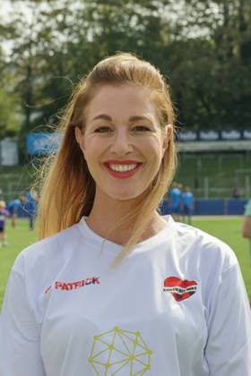 KICKEN MIT HERZ, 08 09 2024 Julia Stinshoff, Kicken mit Herz the charity football match in aid of the UKE childrens ward at the SC Victoria stadium, Hamburg, 08 09 2024 Copyright: xEventpressxMPx