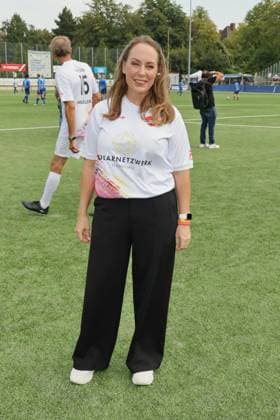 KICKEN MIT HERZ, 08 09 2024 Nina Zimmermann, Kicken mit Herz the charity football match in aid of the UKE childrens ward at the SC Victoria stadium, Hamburg, 08 09 2024 Copyright: xEventpressxMPx