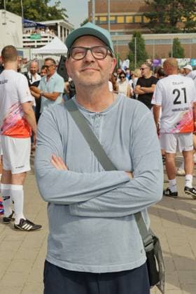 KICKEN MIT HERZ, 08 09 2024 Olli Dittrich, Kicken mit Herz the charity football match in aid of the UKE childrens ward at the SC Victoria stadium, Hamburg, 08 09 2024 Copyright: xEventpressxMPx