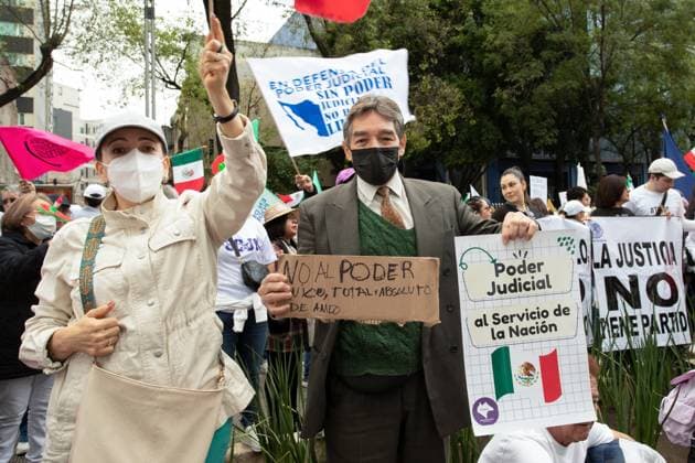 September 9, 2024, Mexico City, Mexico: Thousands of Mexicans took over the streets of Mexico City as they were marching to protest against the proposed judicial reform. They fear that the proposal by outgoing President Lopez Obrador will undermine democracy in the state. Mexico City Mexico - ZUMAest 20240909_mda_l190_013 Copyright: xVaclavxLangx
