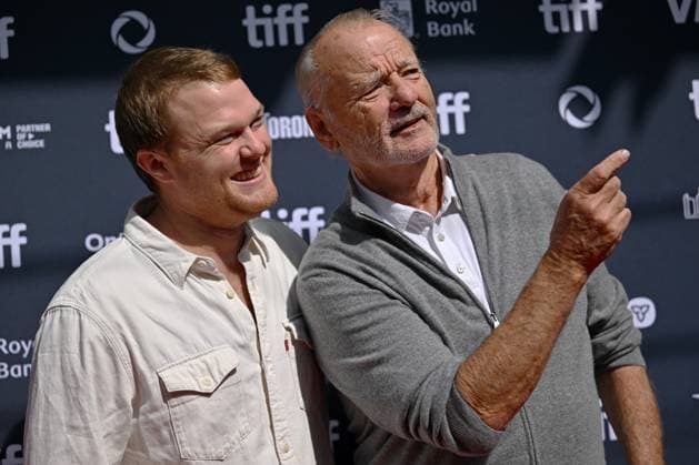 Entertainment Themen der Woche KW37 Entertainment Bilder des Tages Bill Murray (R) and Adam Paulsen attend the premiere of Riff Raff at the Princess of Wales Theatre during the Toronto International Film Festival in Toronto, Canada on Monday, September 9, 2024.  TOR2024090906 CHRISxCHEW