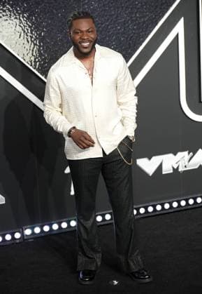Dometi Pongo arrives on the red carpet at the 2024 MTV Video Music Awards VMA s at the UBS Arena in Elmont, New York on Wednesday, September 11, 2024.  NYP202409111009 DerekxC.xFrench