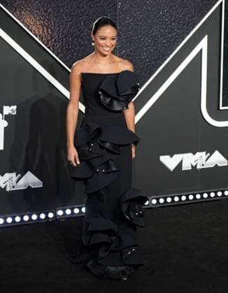 Rachel Smith arrives on the red carpet at the 2024 MTV Video Music Awards VMA s at the UBS Arena in Elmont, New York on Wednesday, September 11, 2024.  NYP202409111010 DerekxC.xFrench