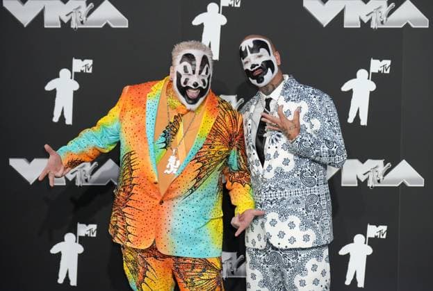 Insane Clown Posse arrives on the red carpet at the 2024 MTV Video Music Awards VMA s at the UBS Arena in Elmont, New York on Wednesday, September 11, 2024.  NYP202409111031 DerekxC.xFrench