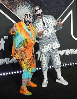 Insane Clown Posse arrives on the red carpet at the 2024 MTV Video Music Awards VMA s at the UBS Arena in Elmont, New York on Wednesday, September 11, 2024.  NYP202409111032 DerekxC.xFrench