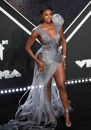 Coco Jones arrives on the red carpet at the 2024 MTV Video Music Awards VMA s at the UBS Arena in Elmont, New York on Wednesday, September 11, 2024.  NYP202409111035 DerekxC.xFrench