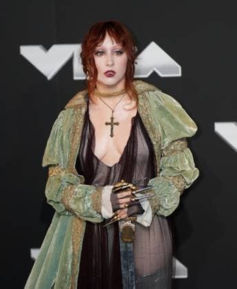 Chappell Roan arrives on the red carpet at the 2024 MTV Video Music Awards VMA s at the UBS Arena in Elmont, New York on Wednesday, September 11, 2024.  NYP202409111058 DerekxC.xFrench