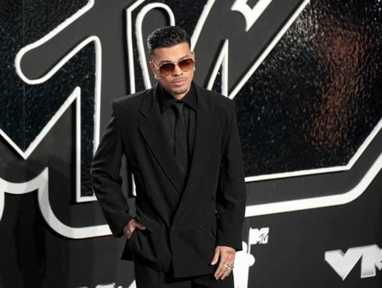 Rauw Alejandro arrives on the red carpet at the 2024 MTV Video Music Awards VMA s at the UBS Arena in Elmont, New York on Wednesday, September 11, 2024.  NYP202409111072 DerekxC.xFrench