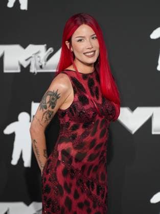 Halsey arrives on the red carpet at the 2024 MTV Video Music Awards VMA s at the UBS Arena in Elmont, New York on Wednesday, September 11, 2024.  NYP202409111107 DerekxC.xFrench