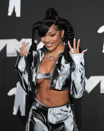 GloRilla arrives on the red carpet at the 2024 MTV Video Music Awards VMA s at the UBS Arena in Elmont, New York on Wednesday, September 11, 2024.  NYP202409111123 DerekxC.xFrench