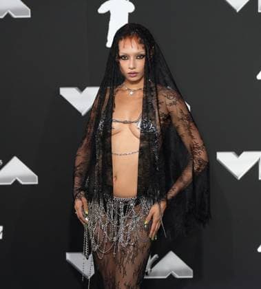 Jazzelle Zanaughtti arrives on the red carpet at the 2024 MTV Video Music Awards VMA s at the UBS Arena in Elmont, New York on Wednesday, September 11, 2024.  NYP202409111128 DerekxC.xFrench