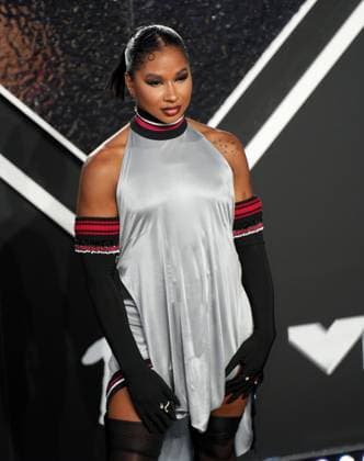 Jordan Chiles arrives on the red carpet at the 2024 MTV Video Music Awards VMA s at the UBS Arena in Elmont, New York on Wednesday, September 11, 2024.  NYP202409111134 DerekxC.xFrench