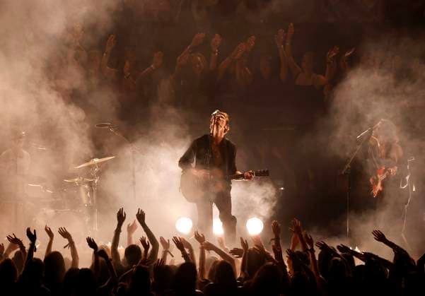 Shawn Mendes performs on stage at the 2024 MTV Video Music Awards VMA s at the UBS Arena in Elmont, New York on Wednesday, September 11, 2024.  NYP20240911188 JohnxAngelillo