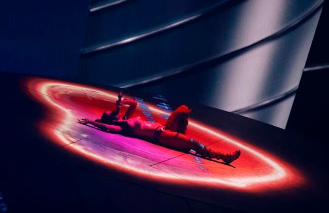 Katy Perry performs on stage at the 2024 MTV Video Music Awards VMA s at the UBS Arena in Elmont, New York on Wednesday, September 11, 2024.  NYP20240911201 JohnxAngelillo